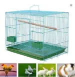 bird cage with feeders