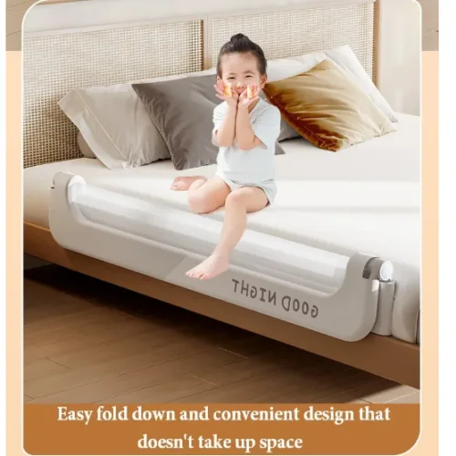 foldable baby bed safety railing