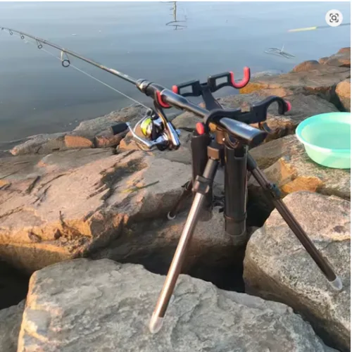 multifunctional fishing rod stand
