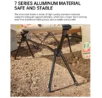 travel cot with aluminum rod