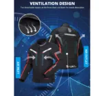 ventilation design XXL motorcycle jacket