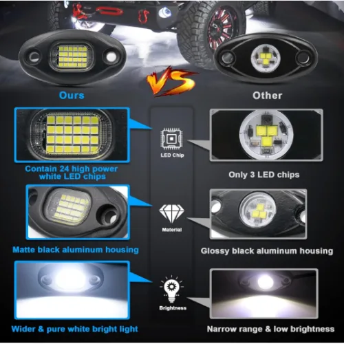 6000K pure white underglow lights Pakistan