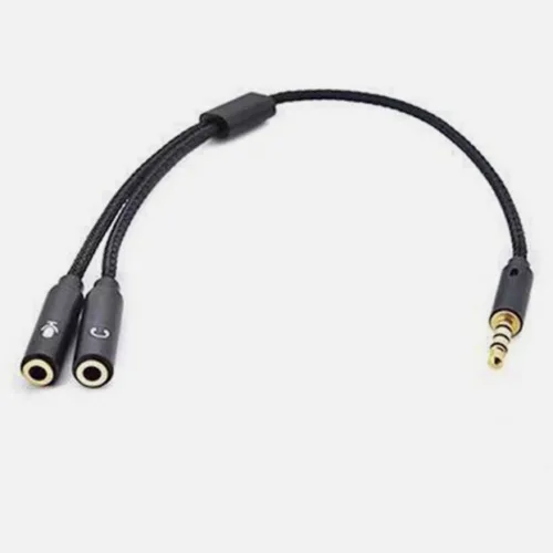 aux y cable stereo splitter
