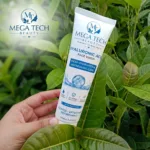 Acne Clear Face Wash Oil Control Face Wash for Clear & Glowing Skin Mega Tech Beauty Blue in green leaves
