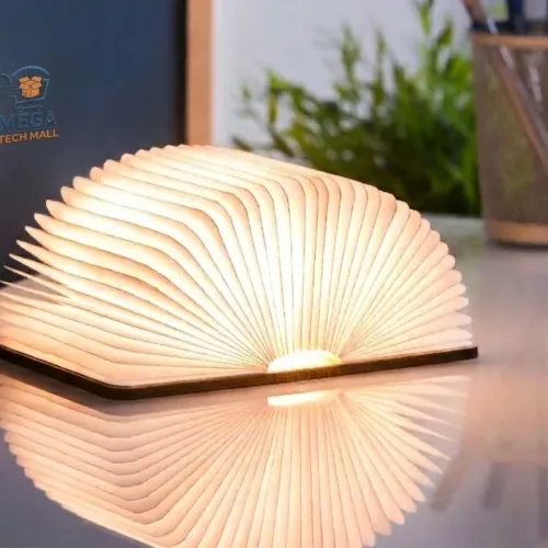 LED Book Night Light – Folding Wall Light & Profile Light Decor full open