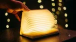 LED Book Night Light – Folding Wall Light & Profile Light Decor half open