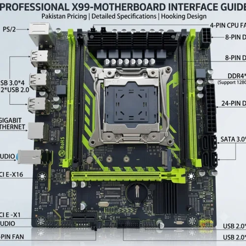 X99-Motherboard DDR4 128GB Support – Motherboard Price in Pakistan All ports