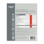 Blood Pressure Machine Price in Pakistan – Equate Premium Bluetooth Upper Arm BP Monitor back side of box