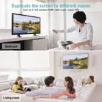 Techole 4K HDMI Splitter – Bi-Directional Aluminum HDMI Switcher (1 In 2 Out 2 In 1 Out) working