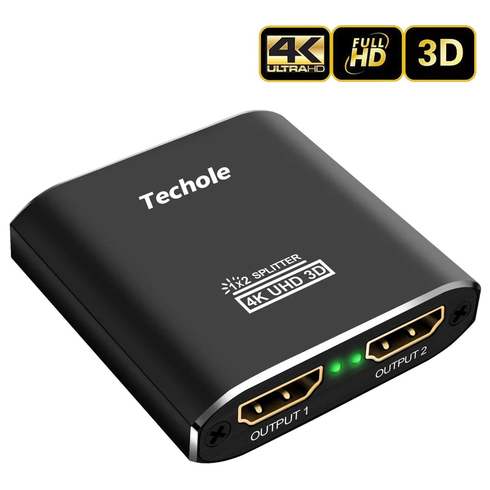 Techole 4K HDMI Splitter – Bi-Directional Aluminum HDMI Switcher (1 In 2 Out 2 In 1 Out) Techole 4K HDMI Splitter – Bi-Directional Aluminum HDMI Switcher (1 In 2 Out 2 In 1 Out)