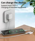 USB Type C Adapter – REMAX LC13 Dual Type-C Adapter for Charging & Audio use as charger
