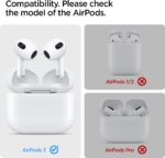 Side view of the slim clear case showing the AirPods 3 fit and profile