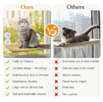 cordless cat window perch