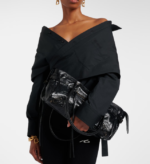 distressed leather bag