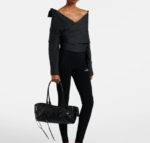 structured leather handbag